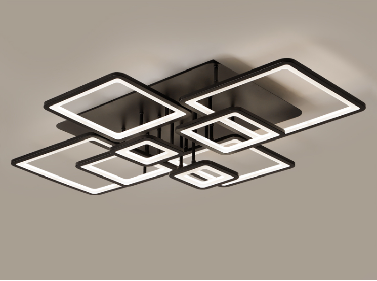 Eight Square Semi Flush Ceiling Lights