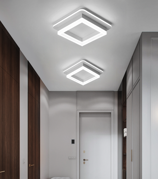 Luxurious White Square Led Corridor Light