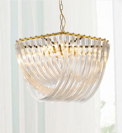 Sway Glass Chandelier Light