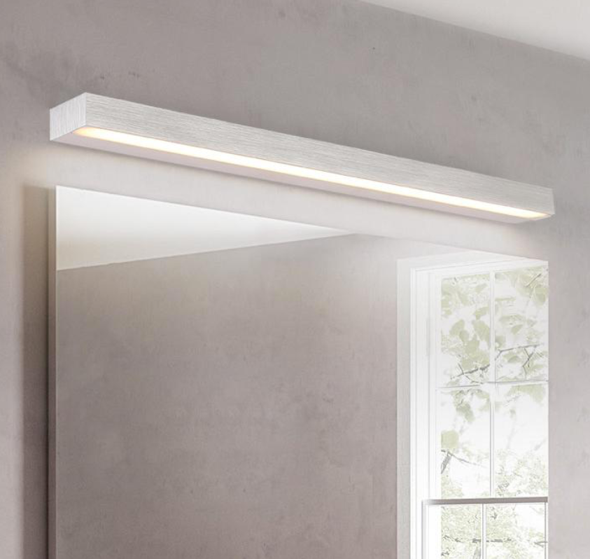 Sleek Grey Bathroom Light