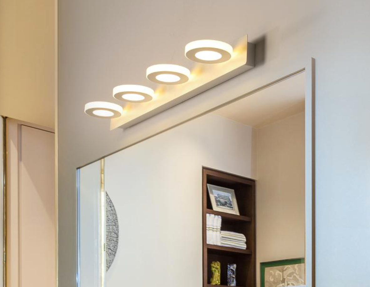 Circle Flush Modern Sleek Bathroom Light